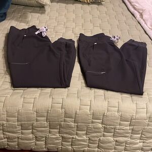 Figs Scrubs Black Joggers